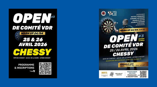 Open de Comité VDR 3 à Chessy – Tournoi Fléchettes Week-end Compétition