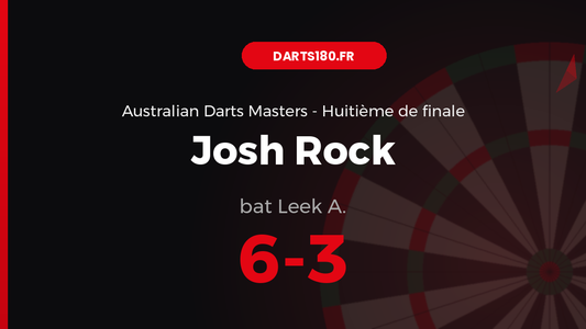 Josh Rock bat Leek A. 6-3 — Australian Darts Masters 2026