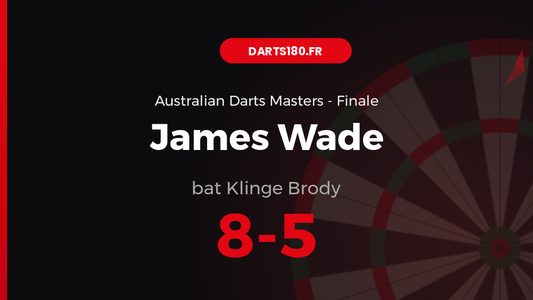 James Wade bat Klinge Brody 8-5 — Australian Darts Masters 2026