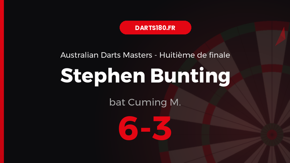 Stephen Bunting bat Cuming M. 6-3 — Australian Darts Masters 2026