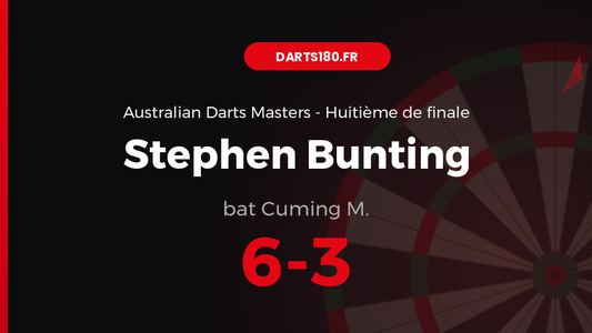 Stephen Bunting bat Cuming M. 6-3 — Australian Darts Masters 2026