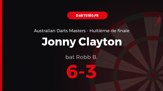 Jonny Clayton bat Robb B. 6-3 — Australian Darts Masters 2026