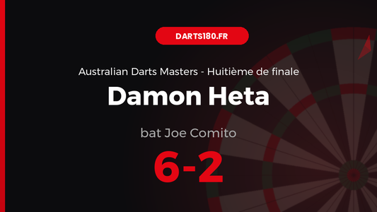 Damon Heta bat Joe Comito 6-2 — Australian Darts Masters 2026