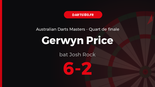 Gerwyn Price bat Josh Rock 6-2 — Australian Darts Masters 2026
