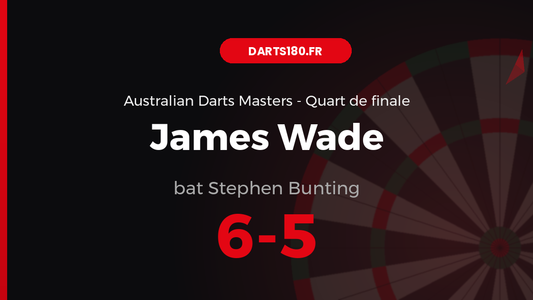 James Wade bat Stephen Bunting 6-5 — Australian Darts Masters 2026