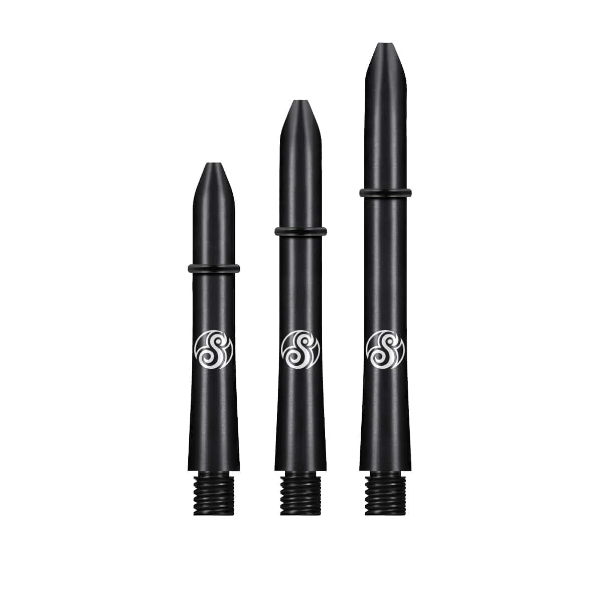 Tiges Aluminium Noir Shot – Tiges Fléchettes 3-Up - Darts180