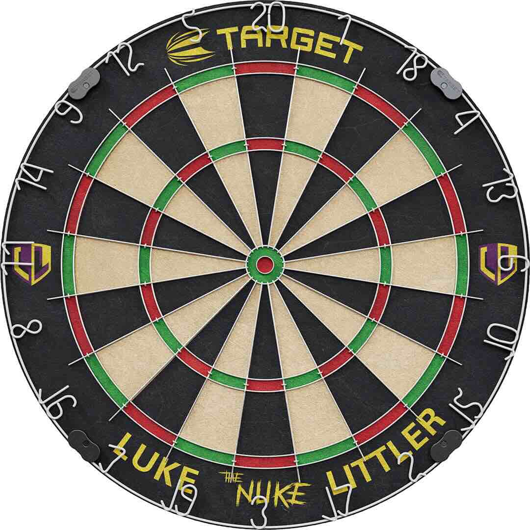 Target Luke Littler Dart Board Set – Vue Ensemble Coffret Fléchettes - Darts180