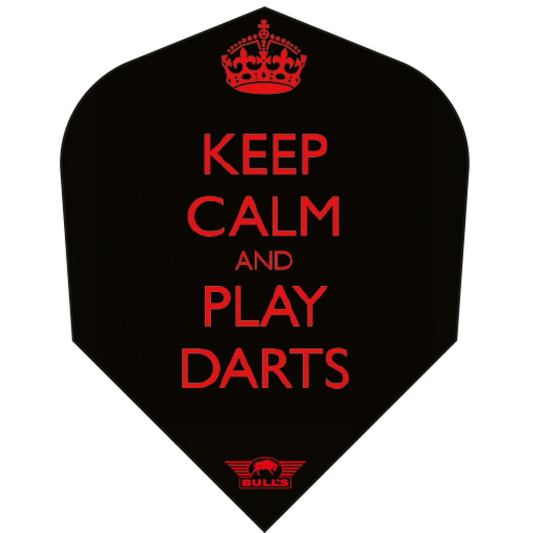Bull's Design 100 Keep Calm and Play Darts No.6 – Ailettes Fléchettes - Darts180