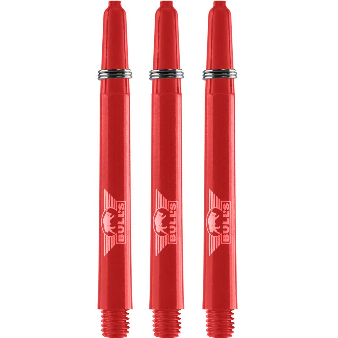 Bull's Nylon Dura Shafts – Tiges Rouge Medium Fléchettes - Darts180