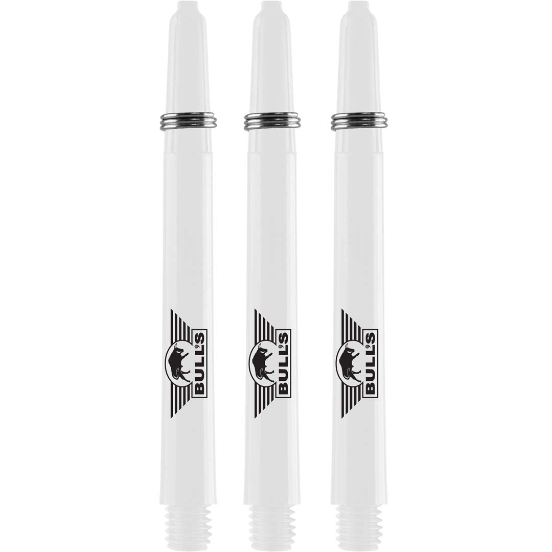 Bull's Nylon Dura Shafts – Tiges Blanc Medium Fléchettes - Darts180
