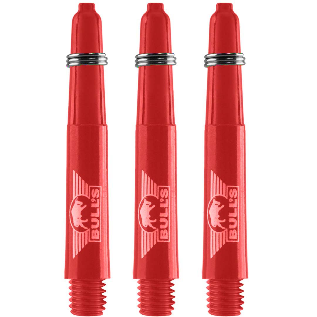 Bull's Nylon Dura Shafts – Tiges Rouge Short - Darts180