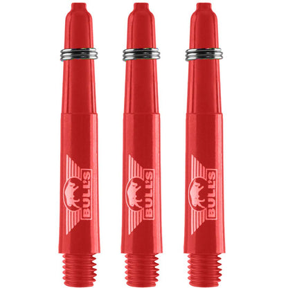 Bull's Nylon Dura Shafts – Tiges Rouge Short - Darts180