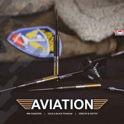 Bull's Aviation 90% – Vue Complète Fléchettes Acier - Darts180