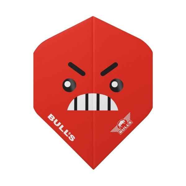 Bull's Smiley 100 Angry No.2 – Ailettes Fléchettes Motif Colère - Darts180