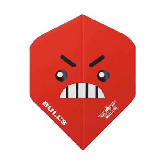 Bull's Smiley 100 Angry No.2 – Ailettes Fléchettes Motif Colère - Darts180