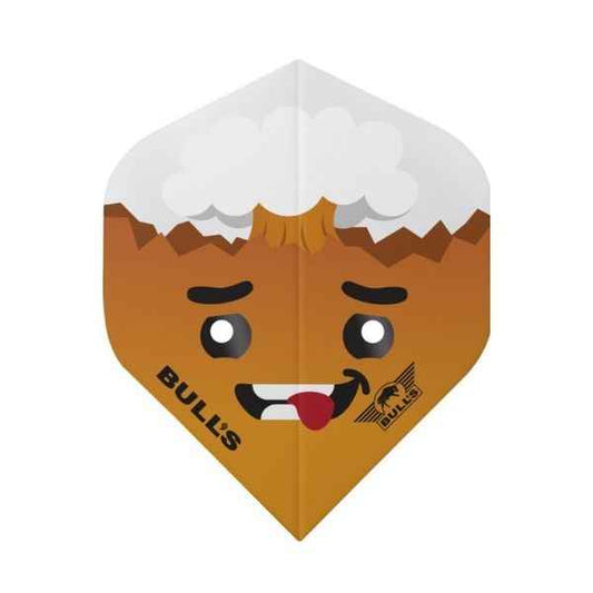 Bull's Smiley 100 Crazy No.2 – Ailettes Fléchettes Motif Fou - Darts180