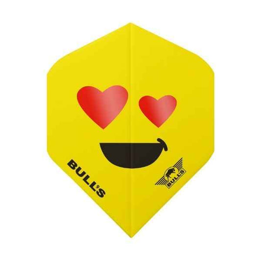 Bull's Smiley 100 Heart-eyes No.2 – Ailettes Fléchettes Motif Yeux Cœur - Darts180