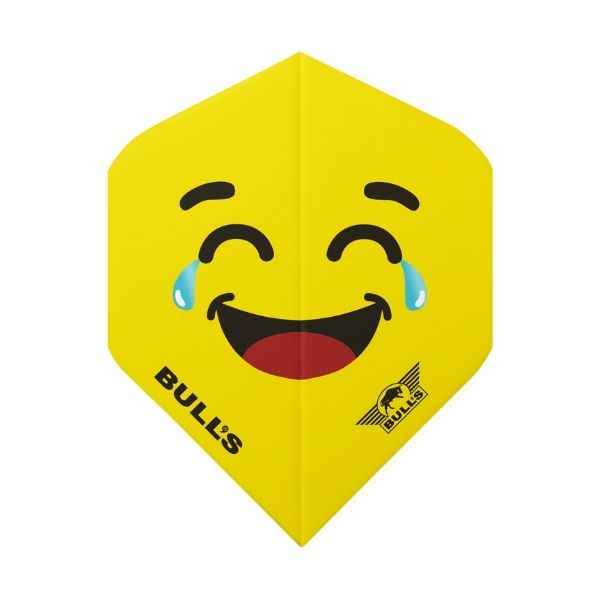 Bull's Smiley 100 Laugh Crying No.2 – Ailettes Fléchettes Motif Rire aux Larmes - Darts180