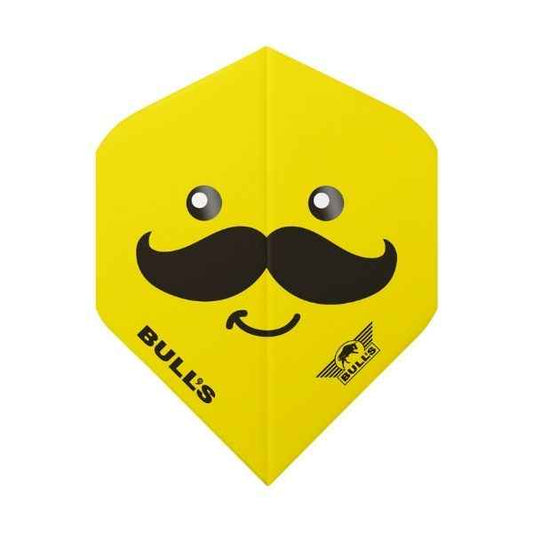 Bull's Smiley 100 Moustache No.2 – Ailettes Fléchettes Motif Moustache - Darts180