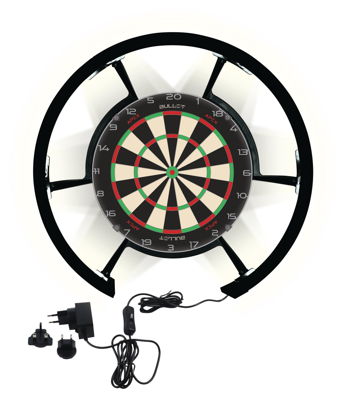 Bullet Radion 300 Éclairage – Système LED Cible Fléchettes Vue 1 - Darts180