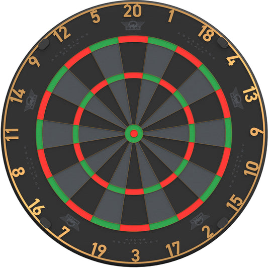 Bull's Advantage Black Dartboard – Cible Fléchettes Face - Darts180