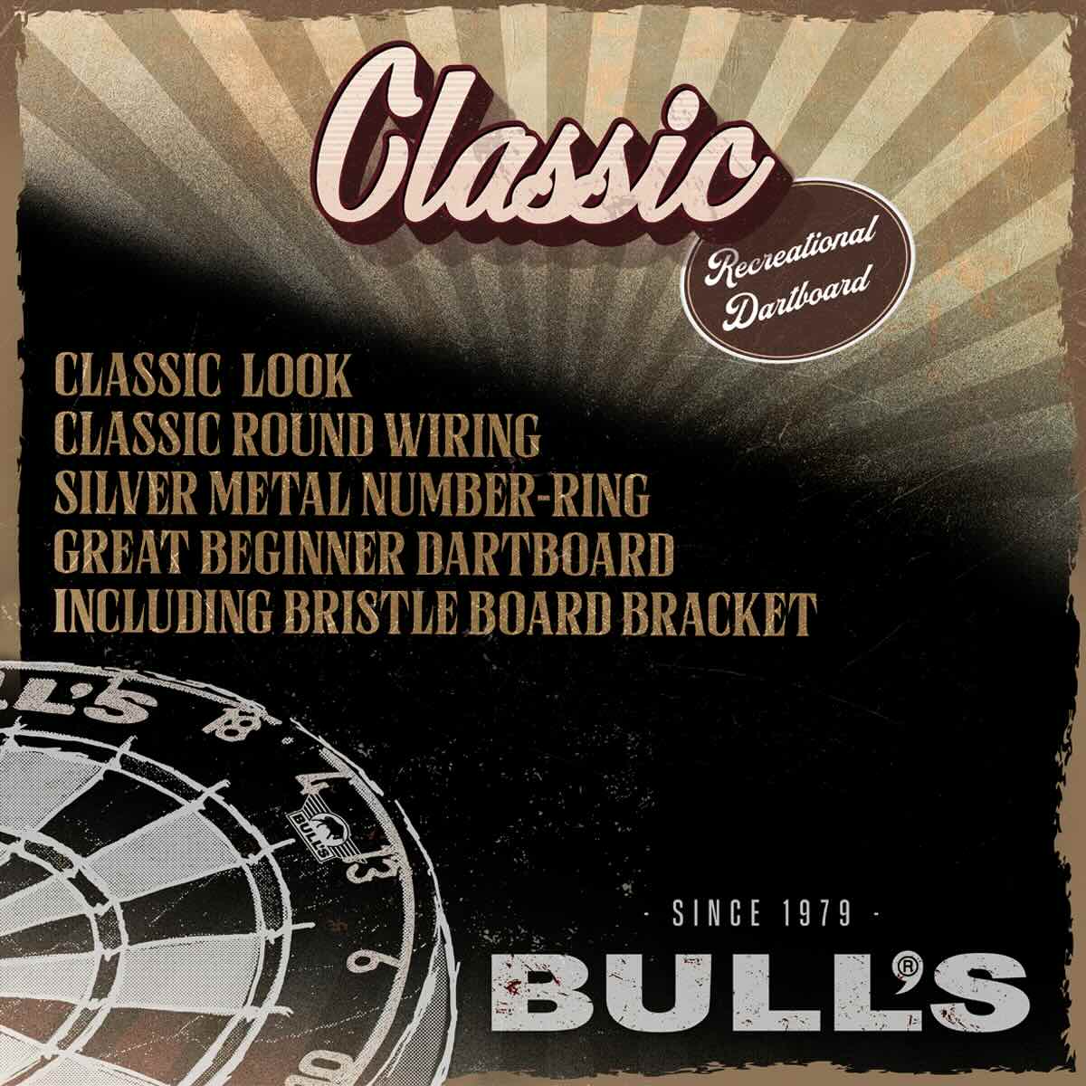 Bull's The Classic Dartboard – Caractéristiques - Darts180