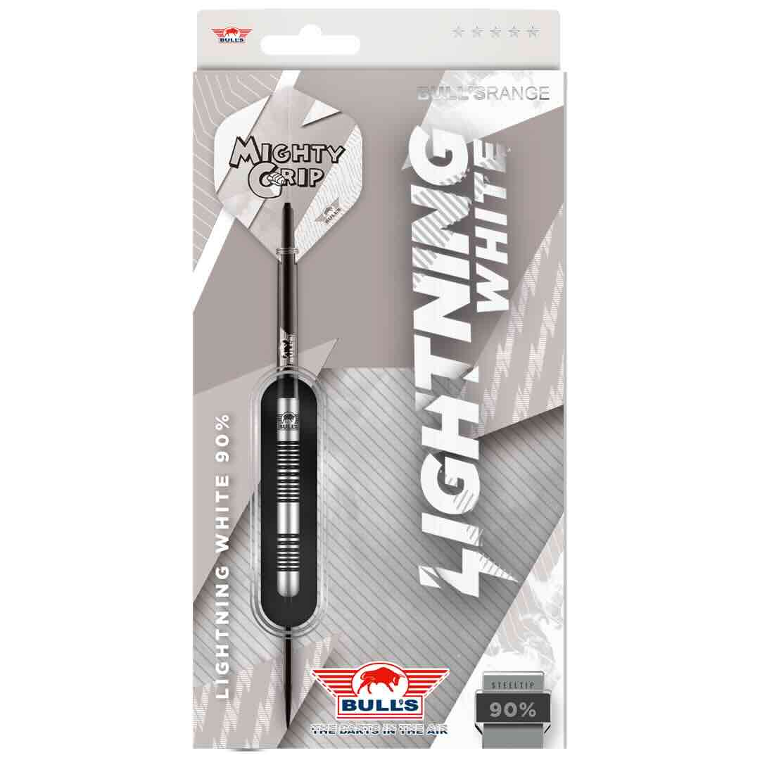 Bull's Lightning White 90% – Packaging - Darts180