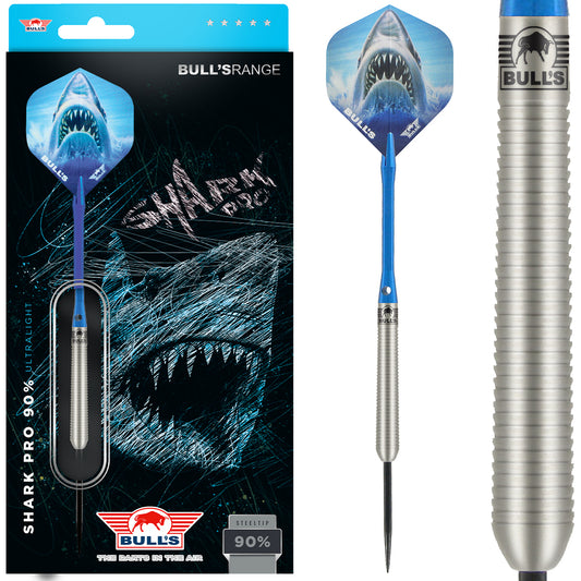 Bull's Shark Pro 90% – Fléchettes Acier Set Complet - Darts180