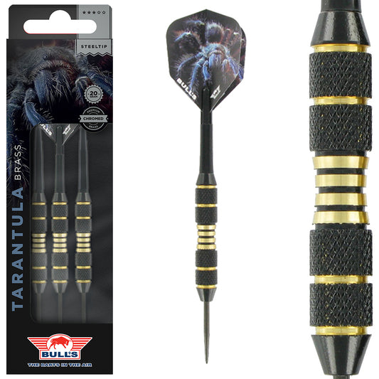 Bull's Tarantula Brass – Fléchettes Acier Set Complet - Darts180