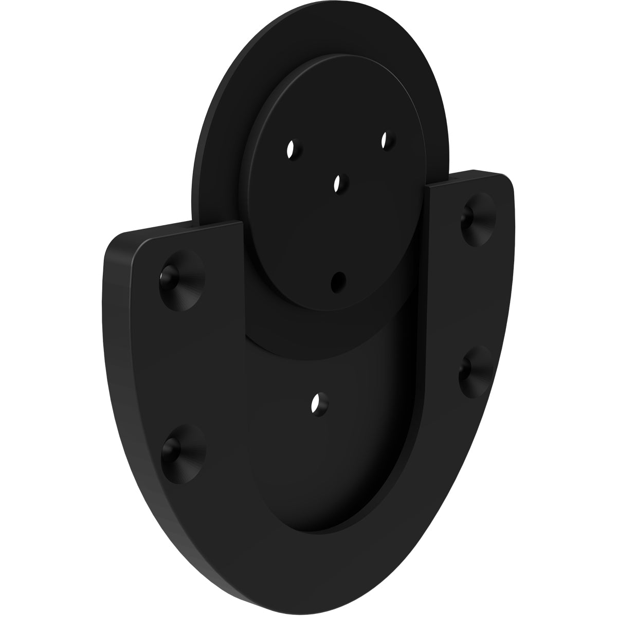 Bull's Advantage Black Dartboard – Support Fixation Murale Vue Côté - Darts180