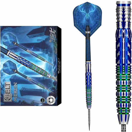 Shot Celt Merlin 95% – Fléchettes Acier Set Complet - Darts180