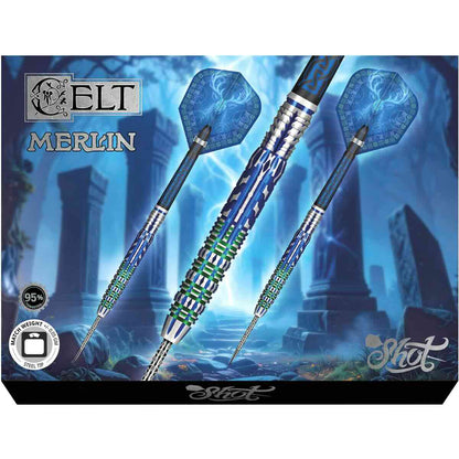 Shot Celt Merlin 95% – Packaging Extérieur Boîte - Darts180