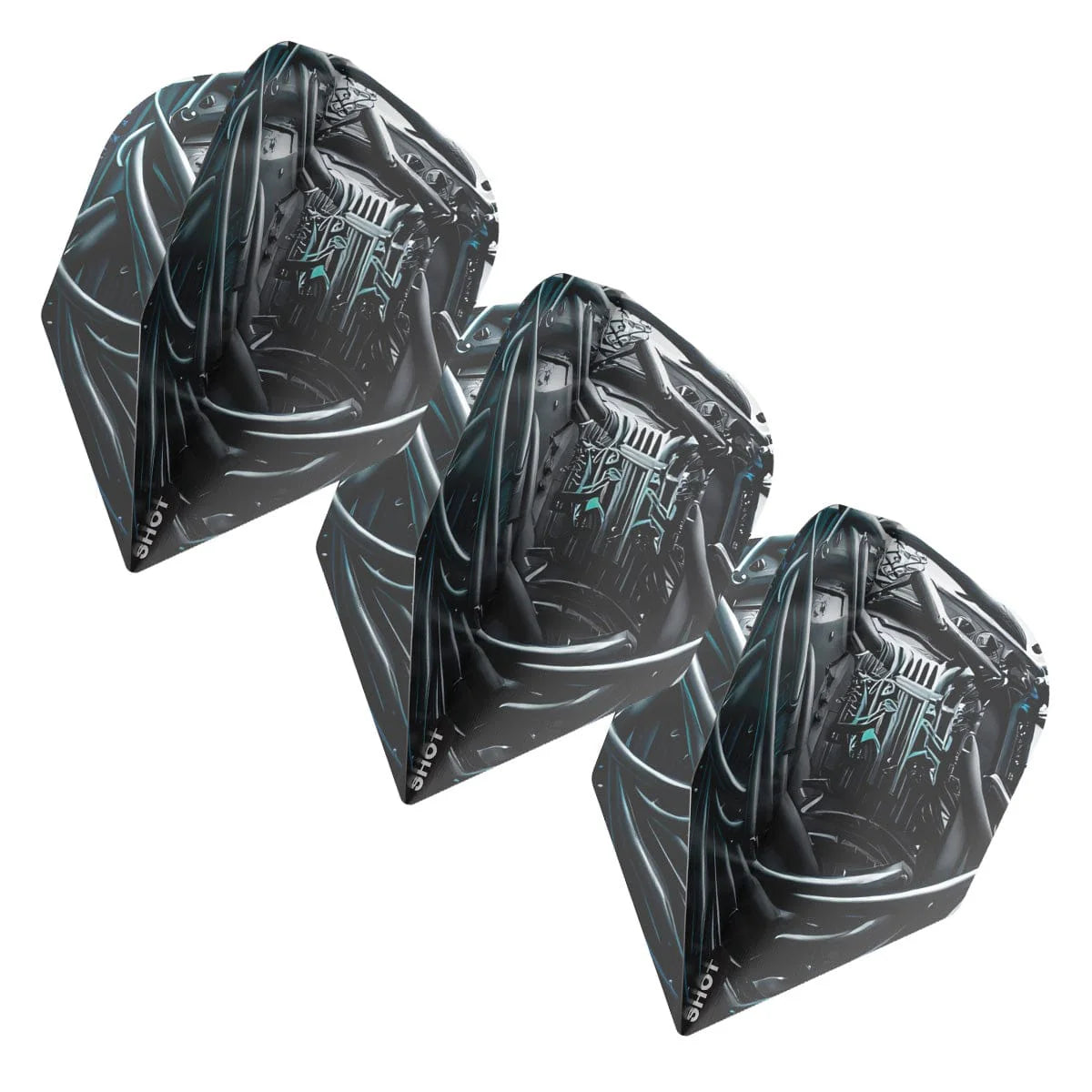 Ailettes Shot AI Cyberpunk No.6 – Set de 3 Ailettes - Darts180
