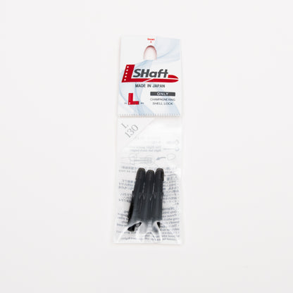 L-Style L-Shaft Locked Straight Noirs – Vue Tige Noire 1 - Darts180