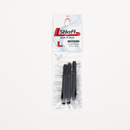 L-Style L-Shaft Locked Straight Noirs – Vue Tige Noire 3 - Darts180