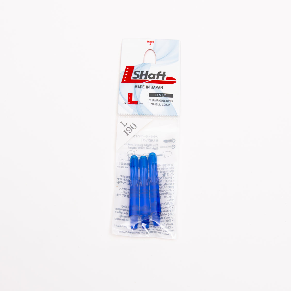 L-Style L-Shaft Locked Straight Bleus – Vue Tige Bleue 2 - Darts180