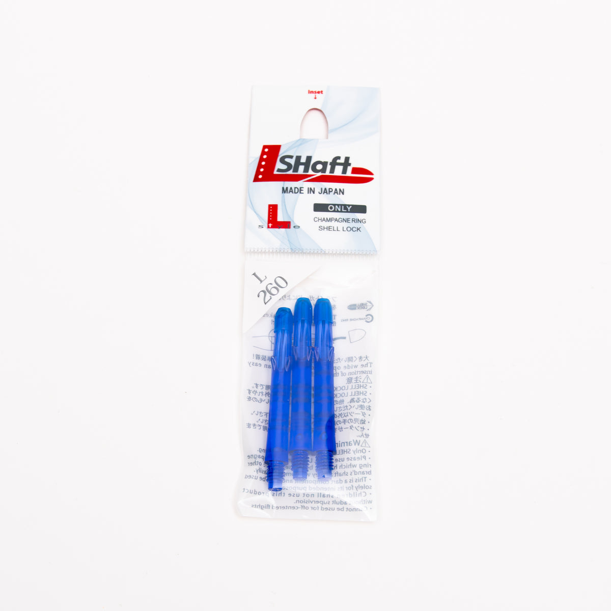 L-Style L-Shaft Locked Straight Bleus – Vue Tige Bleue 3 - Darts180