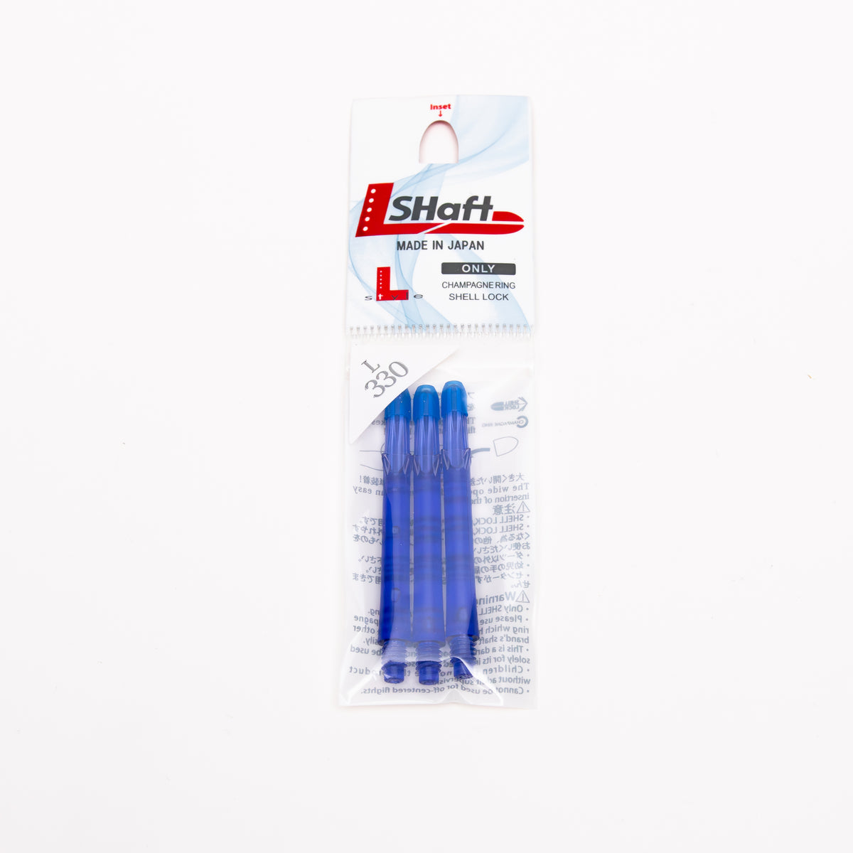 L-Style L-Shaft Locked Straight Bleus – Vue Tige Bleue 4 - Darts180