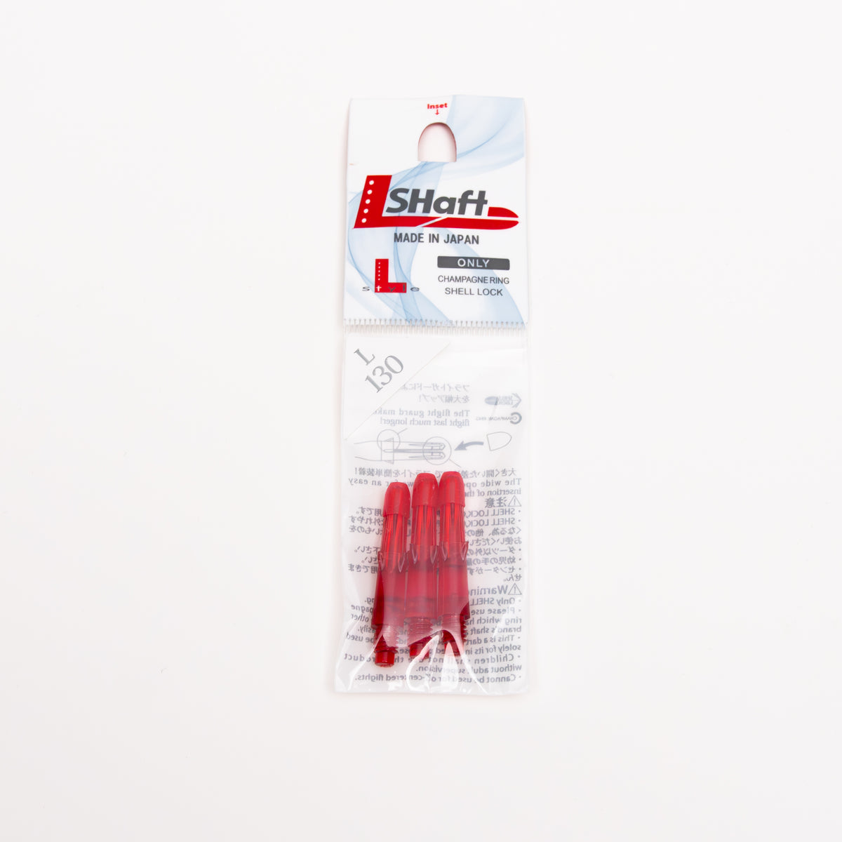 L-Style L-Shaft Locked Straight Rouges – Vue Tige Rouge 1 - Darts180