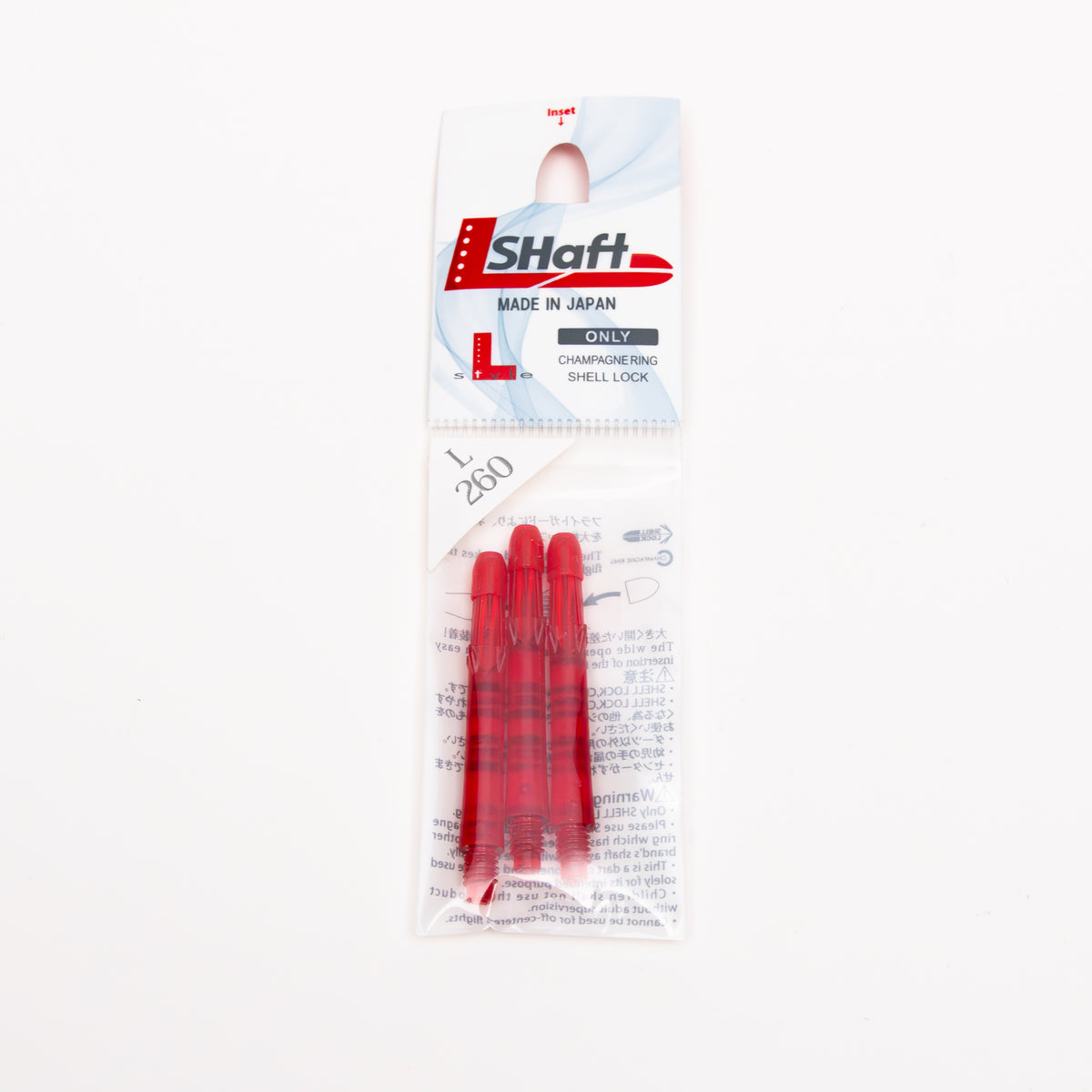 L-Style L-Shaft Locked Straight Rouges – Vue Tige Rouge 3 - Darts180