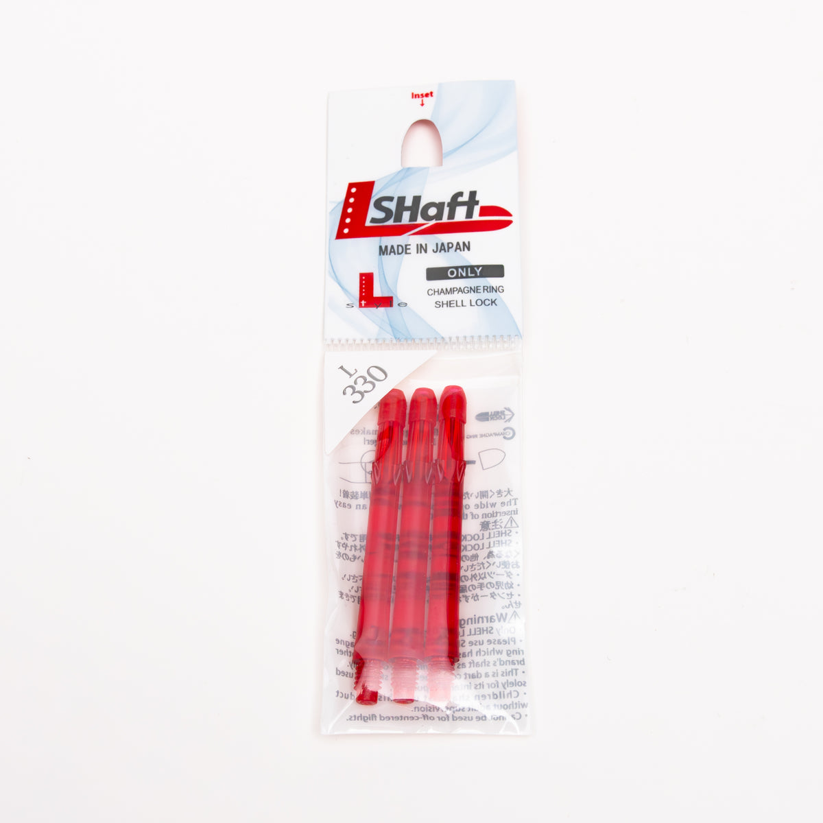 L-Style L-Shaft Locked Straight Rouges – Vue Tige Rouge 4 - Darts180
