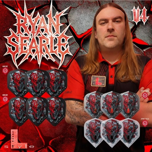 L-Style L1EZ Standard Ryan Searle V4 Noir – Vue Joueur Signature - Darts180