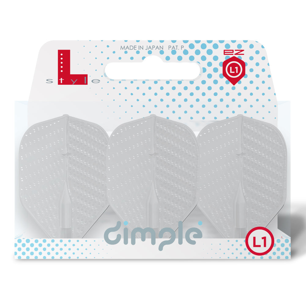 L-Style L1EZ Dimple Standard Blancs – Packaging Tiges Dimple Blancs - Darts180