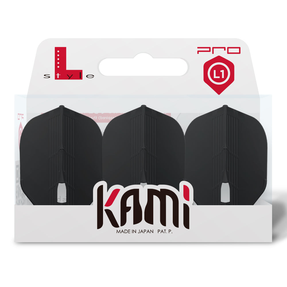 L-Style L1KPRO KAMI Standard Noires – Packaging Tiges KAMI Noires - Darts180