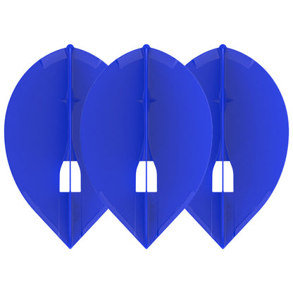 L-Style L2PRO Teardrop Bleues – Set Tiges Champagne Teardrop Bleues - Darts180