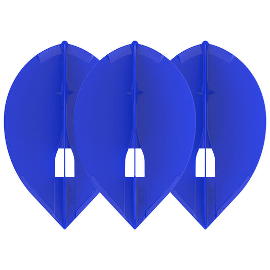 L-Style L2PRO Teardrop Bleues – Set Tiges Champagne Teardrop Bleues - Darts180