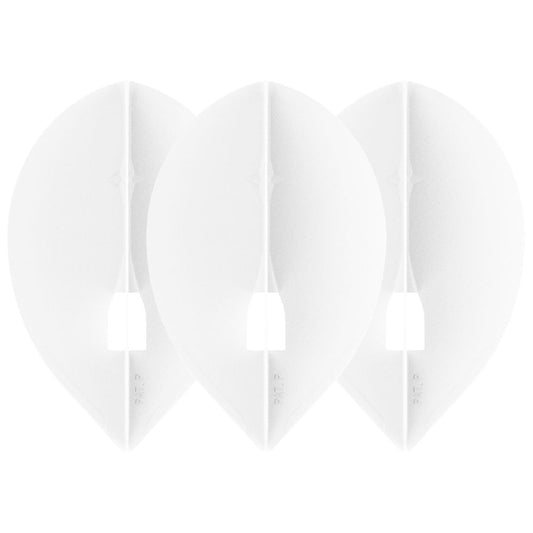 L-Style L2PRO Teardrop Blancs – Set Tiges Champagne Teardrop Blancs - Darts180