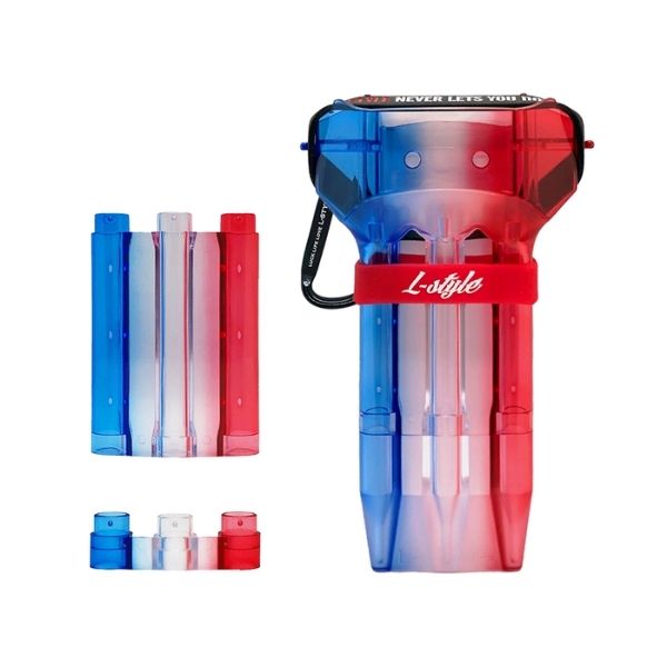 N9 Krystal One Tri Couleur Mondrian Rouge – Vue Étui Ouvert Rouge - Darts180