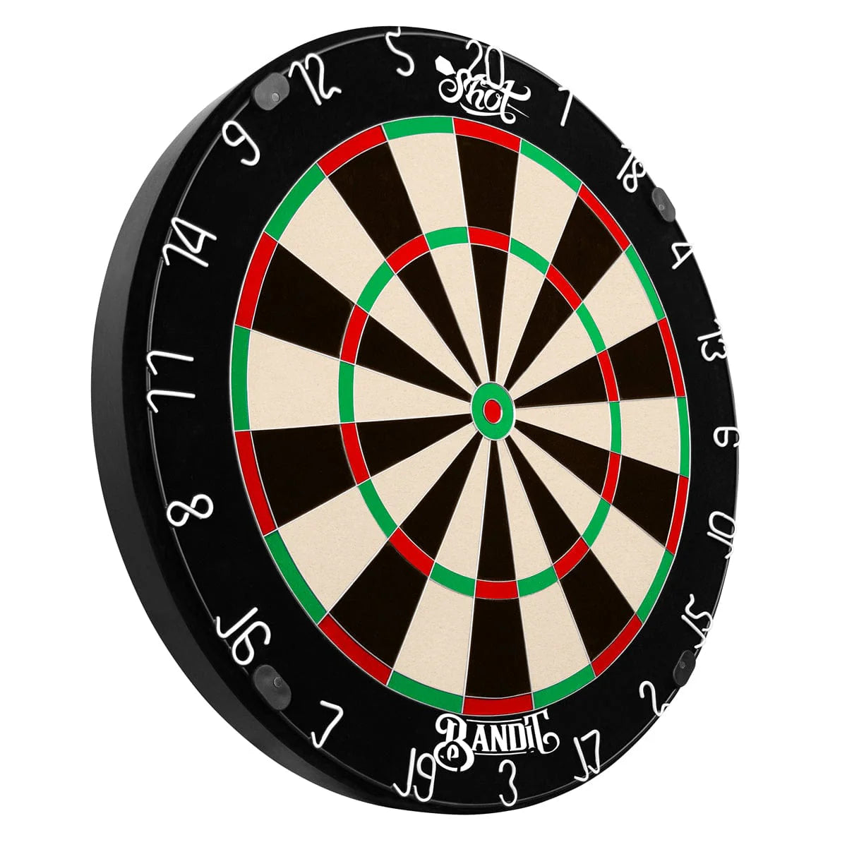 Shot Bandit Professional Dartboard – Vue de Profil - Darts180