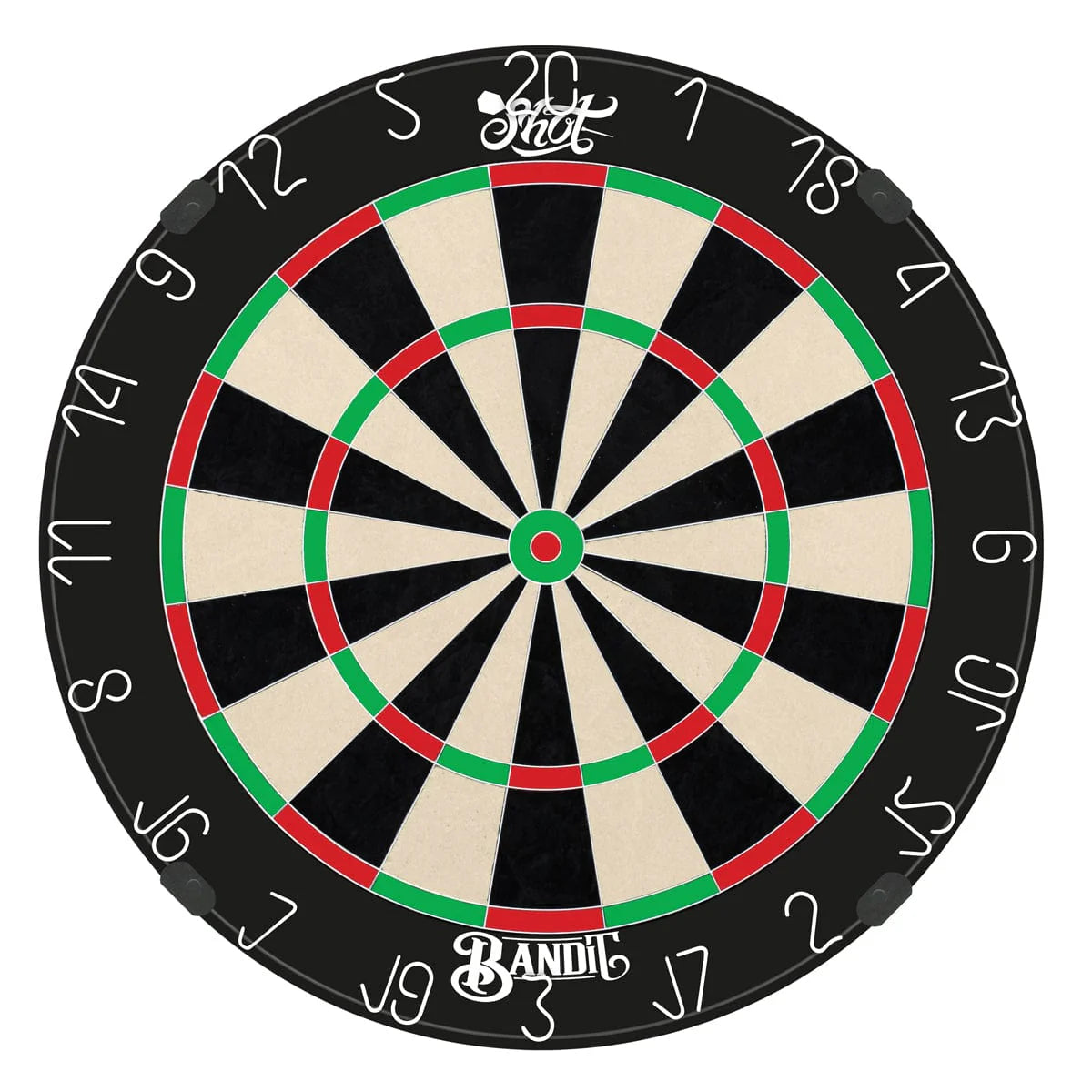 Shot Bandit Professional Dartboard – Cible Sisal Fléchettes - Darts180
